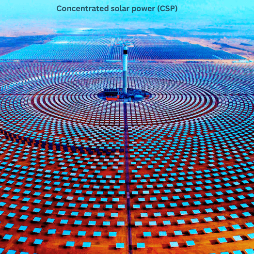 Concentrated solar power (CSP)